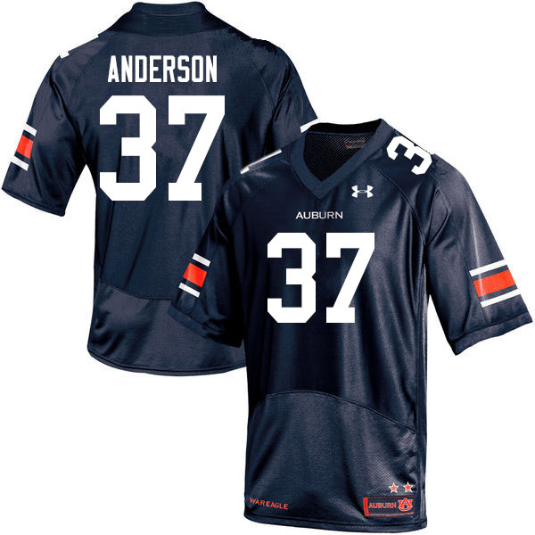 Men #37 Payton Anderson Auburn Tigers College Football Jerseys Sale-Navy